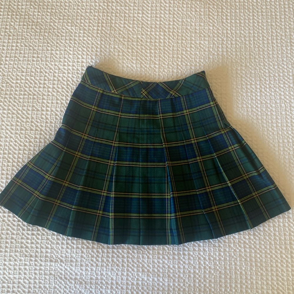 Aritzia Sunday Best Plaid Pleated Mini Skirt